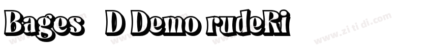Bages 3D Demo rudeRi字体转换